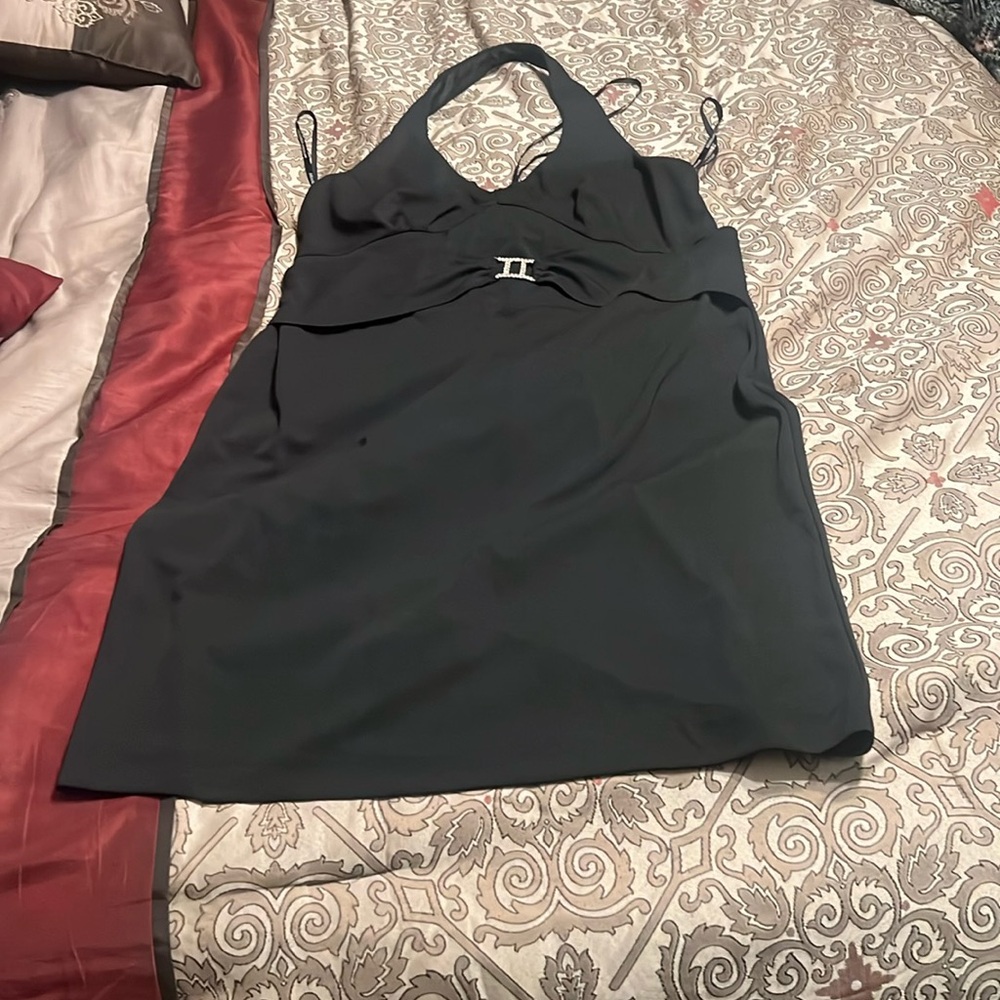 Arianna by Rachel Kaye Black halter dress size 14